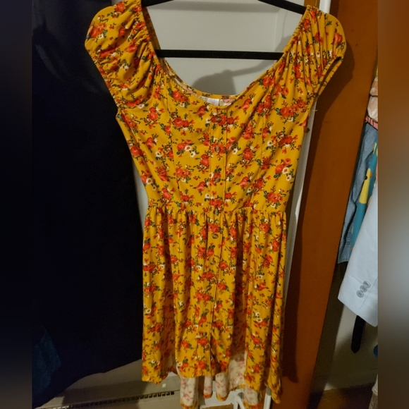 No Boundaries Hi-Low Floral Dress - Picture 3 of 6